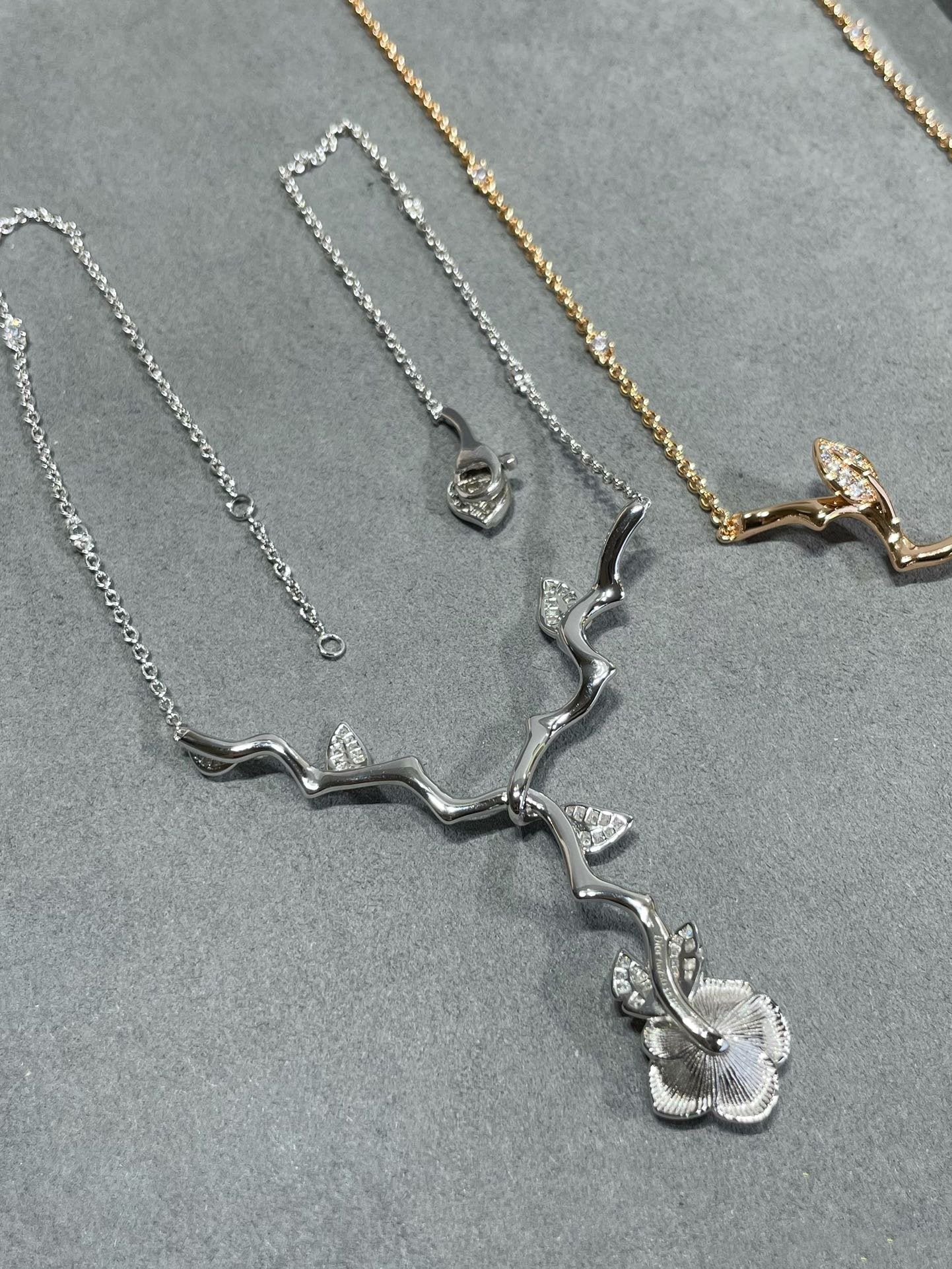 Dior Rose Bagatelle Cubic Zirconia Necklace