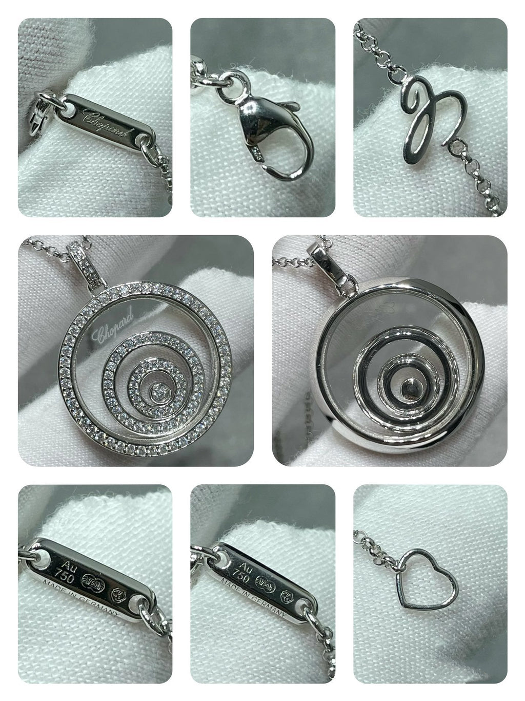 Chopard Happy Spirit Cubic Zirconia Paved Necklace