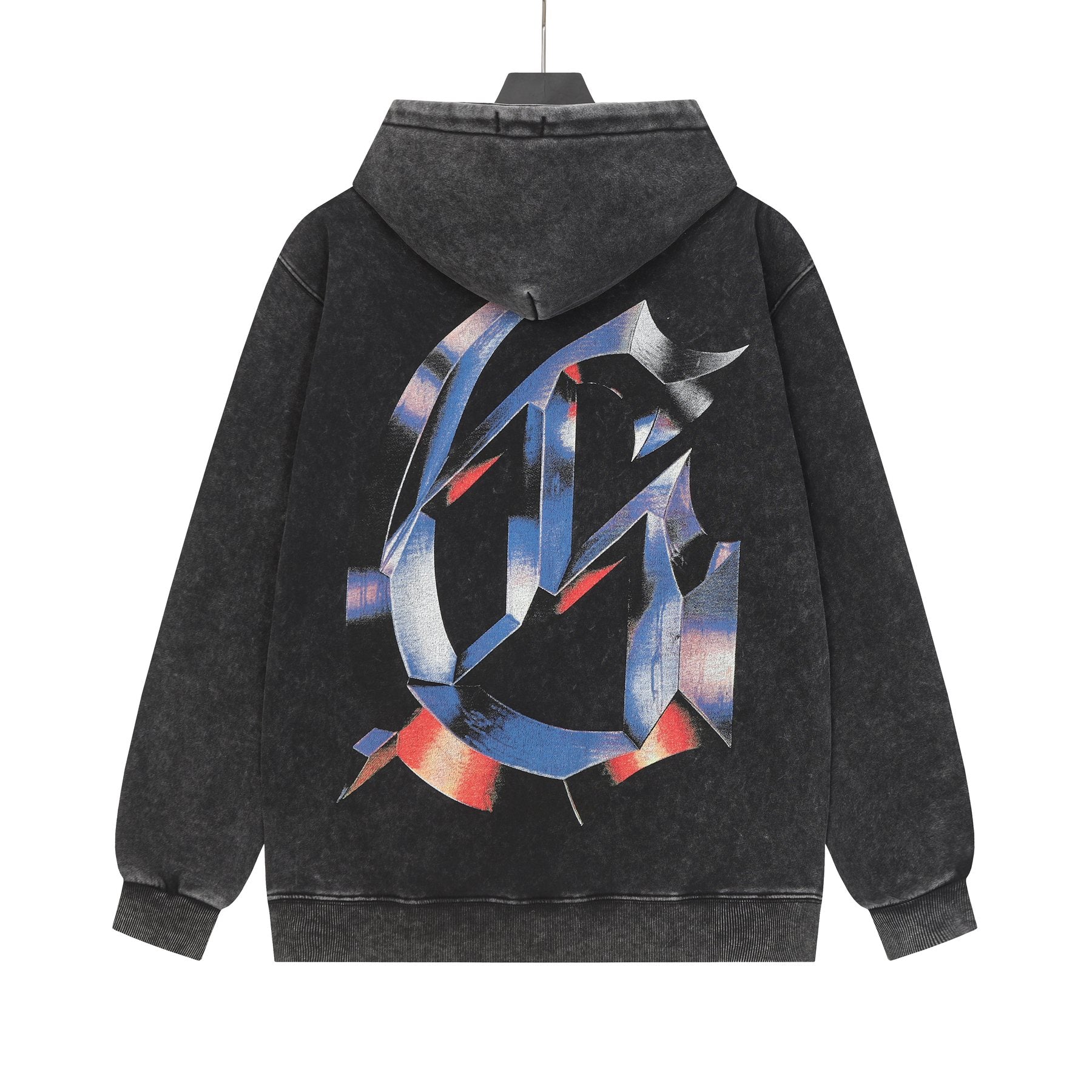 Godspeed Washed Skull Graphic Hoodie — back