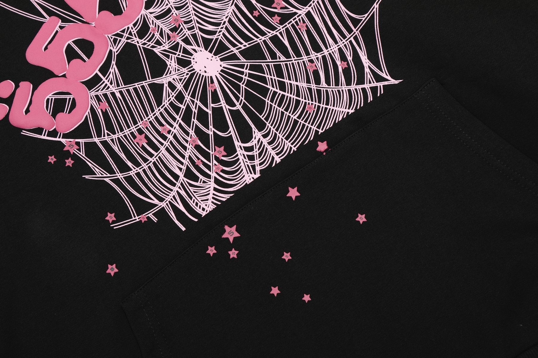 Sp5der Spiderweb Graphic Hoodie & Sweatpants Matching Set — detail