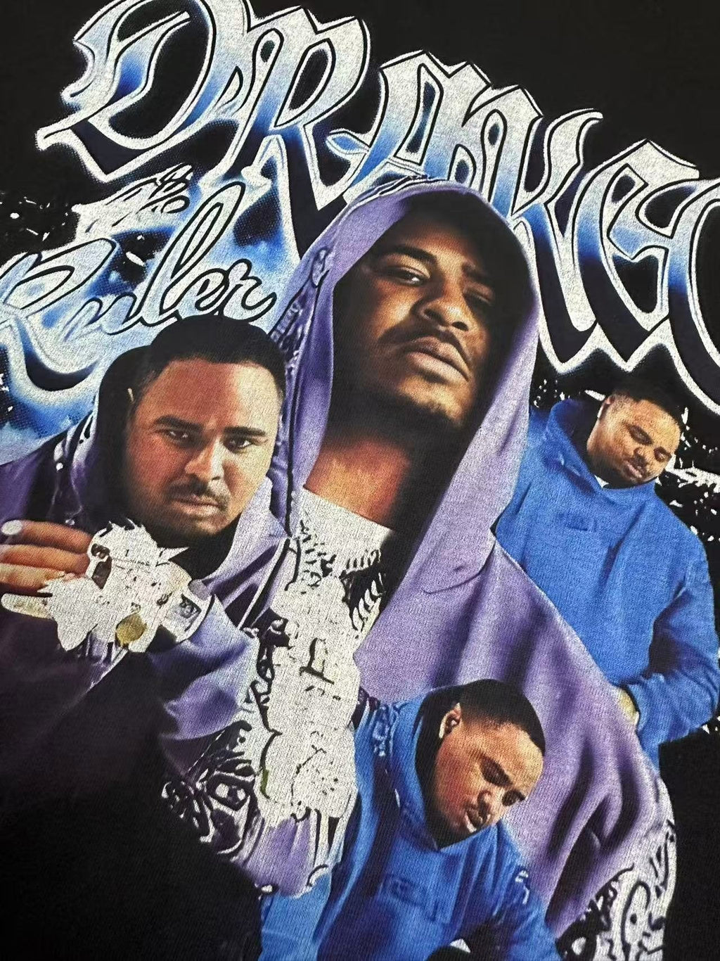 THAT'S A AWFUL LOT OF COUGH SYRUP Black Graphic Short-Sleeve T-Shirt — detail
