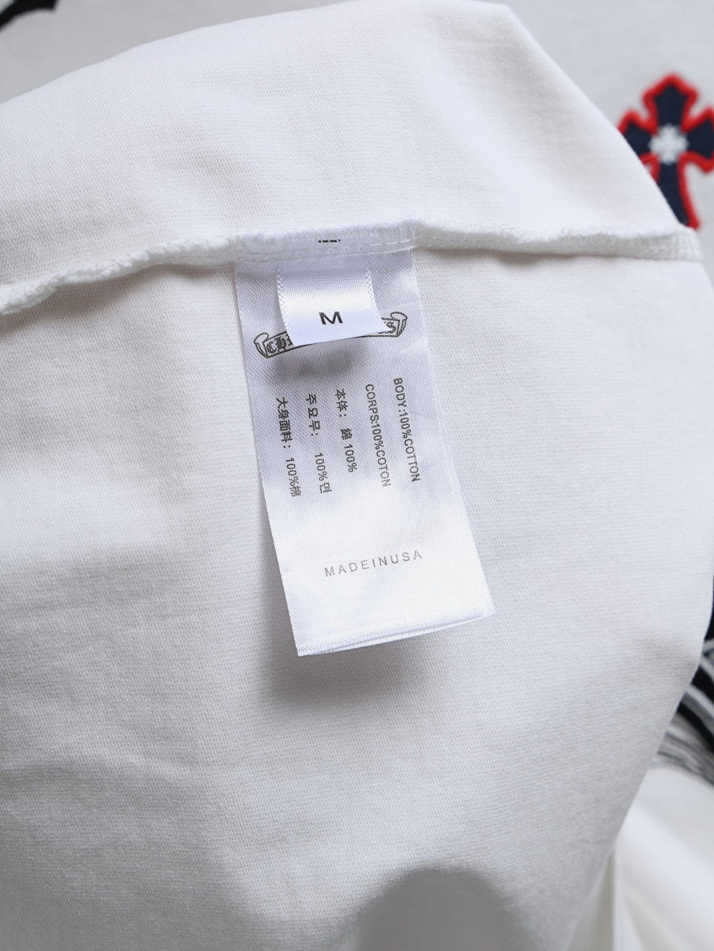 Chrome Hearts Cross Graphic Short-Sleeve T-Shirt — neck_label