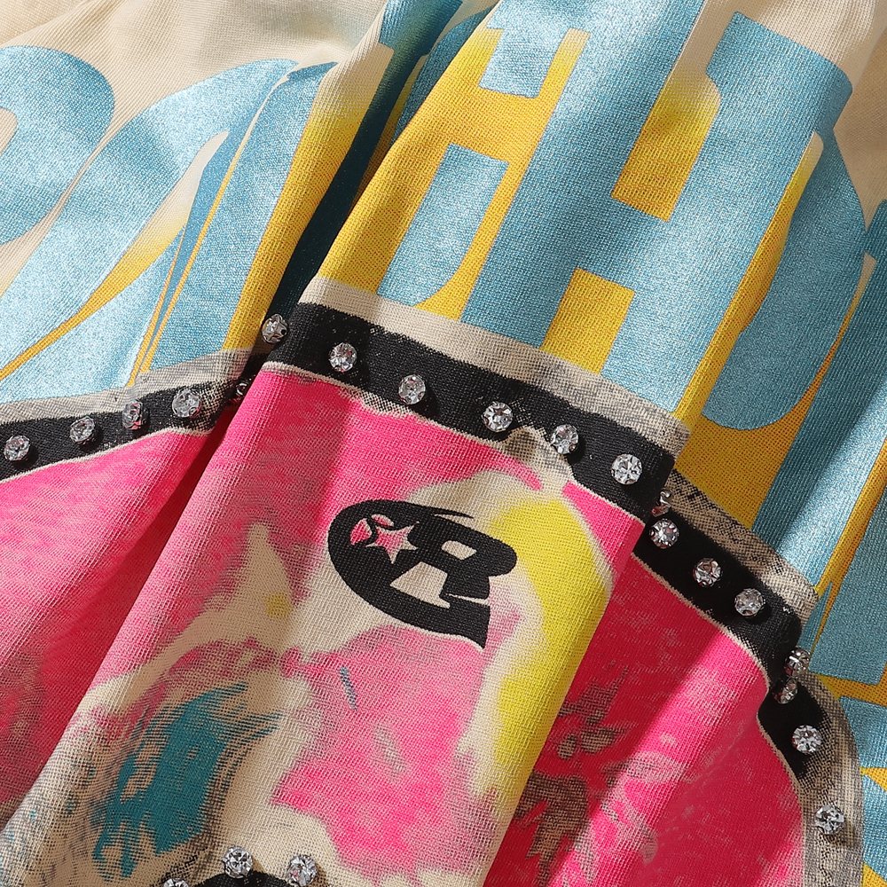Rough Play Skull Goggles Graphic T-Shirt — detail