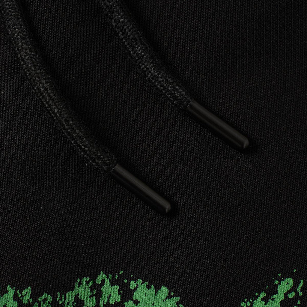 ASAALL Black Multicolor Graphic Shorts — fabric_closeup