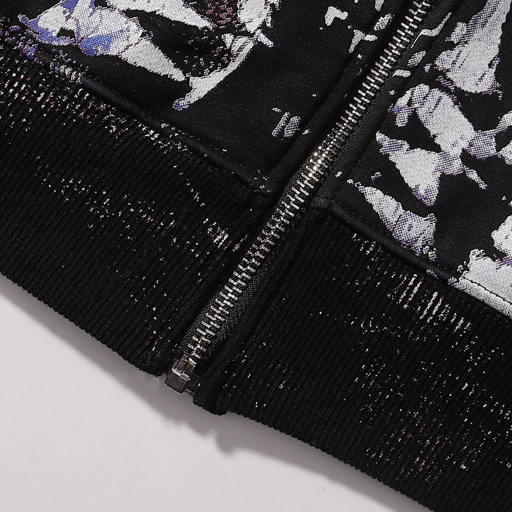 VALE USA Sport Dept Chess Graphic Zip Hoodie — detail